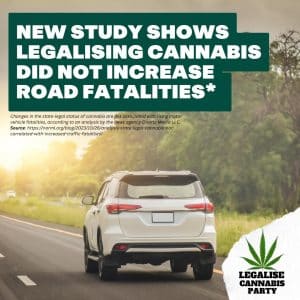 NEW STUDY SHOWS Legalising Cannabis DID NOT INCREASE ROAD Fatalities*